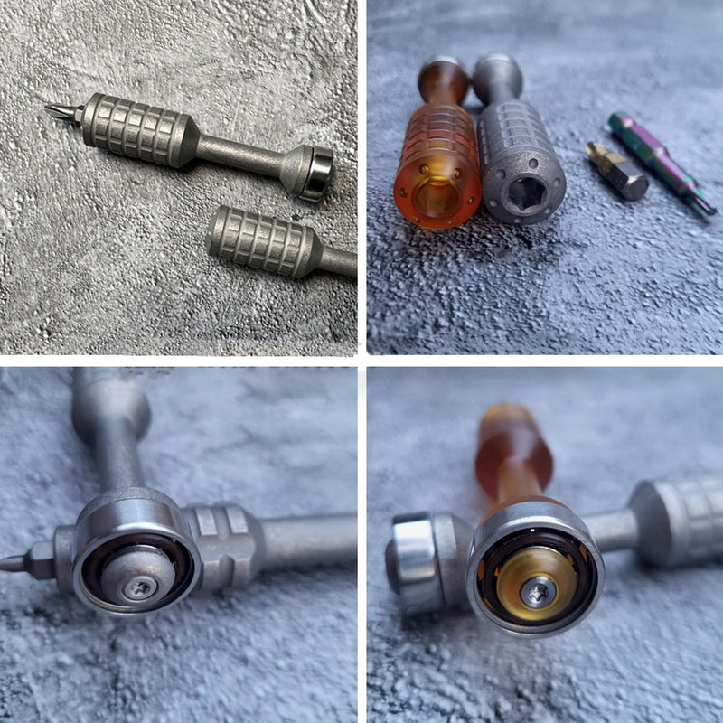 Pocket Screwdriver, EDC Palm Multitool With Spinner Toys, Ended Phillips for Gifts for Men EDC Destornillador 3", PEI