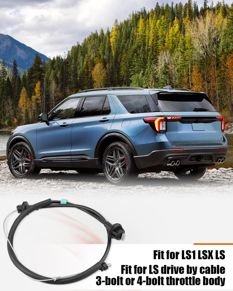 Throttle Cable Compatible with LS1 LSX LS Drive By Cable Accelerator linkage 38.8" Replace 551859