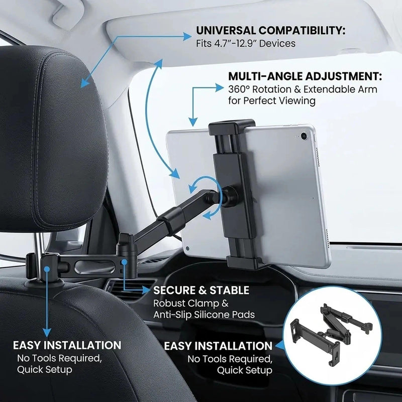 Tablet Holder for Car Holder- Headrest Tablet Mount, Other 11.94-32.77cm Cell Phones and Tablets