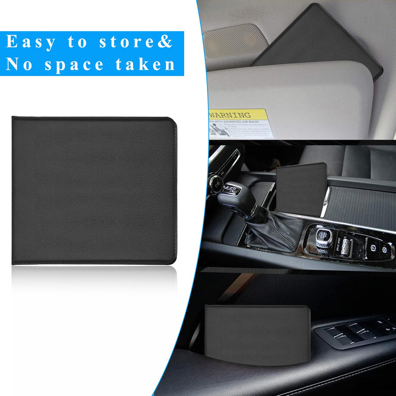 Kewucn 2 Pack Car Registration Insurance Holder, 10.55''×4.8'' Essential Auto Card Glove Box Organizer, Vehicle Interior Accessories Perfect for Most Car, Truck, SUV(Black) Black 2 PCS