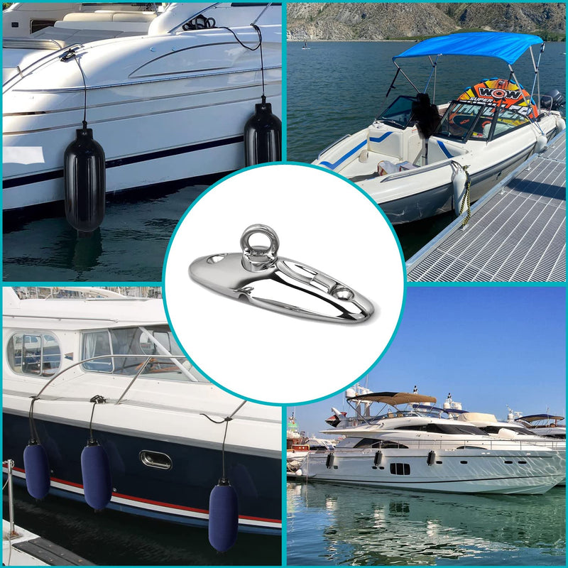 Fender Quick Release Clip 316 Stainless Steel Boat Fender Lock Kit,Boat Rail Fender Hangers,Boat Fender Clips Marine Grade Fender Accessories,Quick Attach Hooks for Fenders
