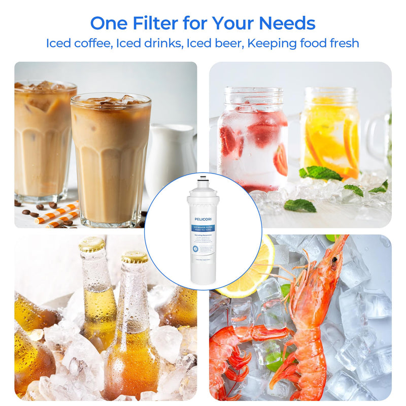 IOMQ Ice Machine Water Filter Cartridge, Compatible with Ice-O-Matic IFQ Series IFQ1, IFQ2 Water Filtration Systems, 1 Pack