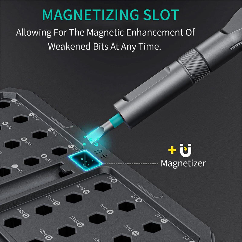 42 in 1 Magnetic Screwdriver Set, DIY Ratchet Screwdriver Set with Detachable Handle, Portable Compact Repair Tool Kit for Furniture Laptop Electronicsv Bicycle 42 in 1 Screwdriver Set