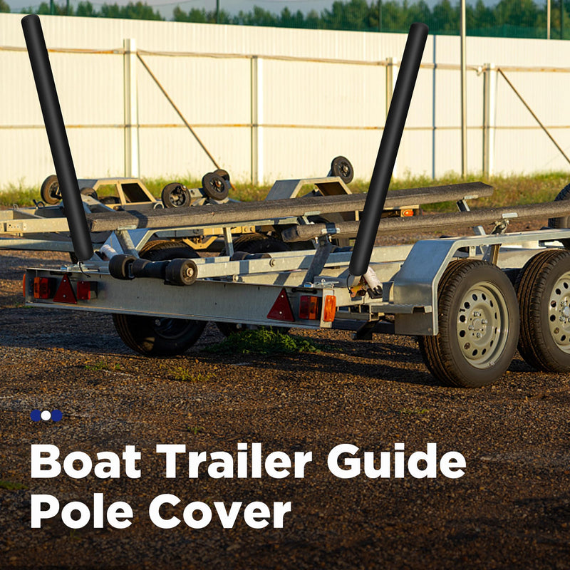 DECOHS 48 Inch Boat Trailer Guide Pole Cover- Neoprene Boat Trailer Guide Protective Cover- Heavy Duty Marine Trailer Guide Poles Cover for Jet Ski Boat Sailboat Trailer (Set of Two)