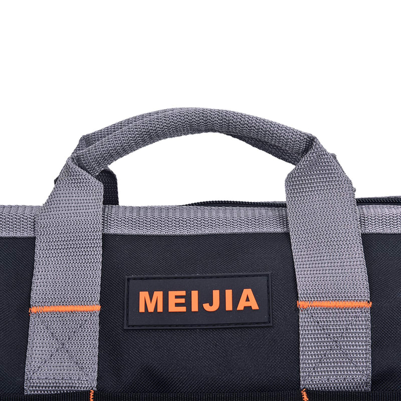 MEIJIA Tool Bags Waterproof Multi-Compartment Pocket Tradesman's Wide Mouth Storage Tool Bag,Fit for Home,Workshop,Job Site (13")