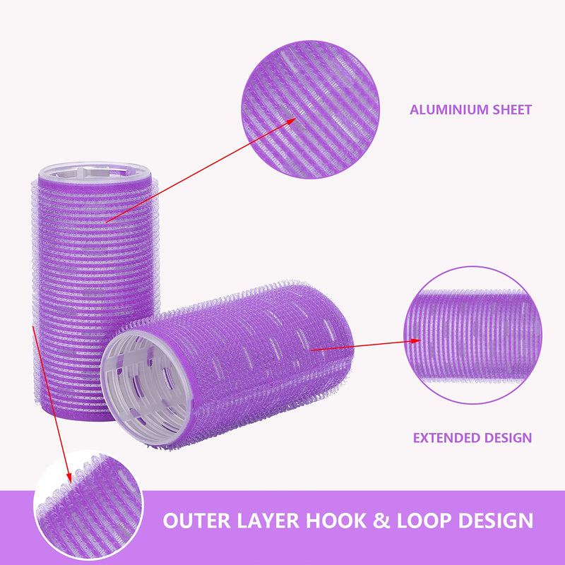 Yinhing Hair Rollers, 2 Pack Self Grip Bangs Hair Curling Tools, Sleep Hair Curlers, DIY Makeup Tools