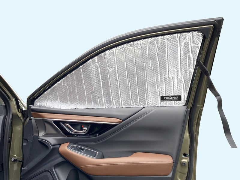 YelloPro Side Window Front Seat Reflective Sunshade Custom Fit for 2020 2021 2022 2023 2024 2025 Subaru Outback SUV, UV Reflector Sun Protection (Set of 2) Side Sunshades - Front Seat (2pcs)