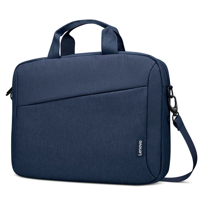 Lenovo 16" Laptop Bag T210 (ECO), Water-Resistant Laptop Sleeve Case with EVA Protective Padding, Dual Compartments, Travel Strap, Eco-Friendly Recycled Material, Fits Up to 16-Inch Laptops, Navy Navy Blue