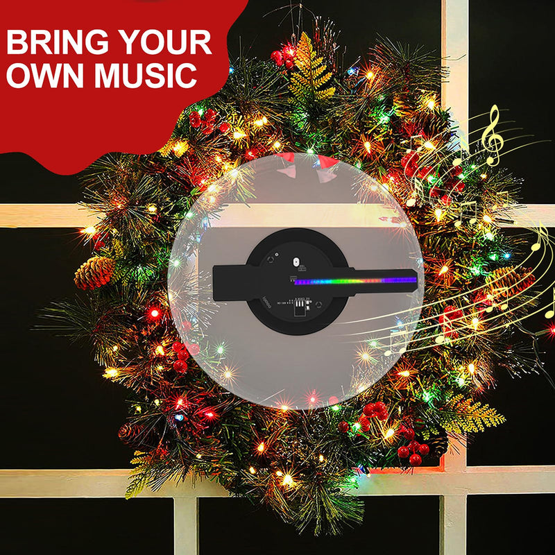 Hologram Fan, 88*88mm 3D Hologram Fan Holographic Projector with 480*480 resolution Design for excellent 3D effects