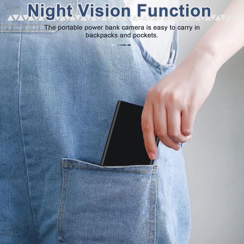 WOTCHA Power Bank Camera 1080P HD Hidden Cam with Night Vision No WiFi Mini Surveillance Portable Camera for Outdoor Home Travel No Audio