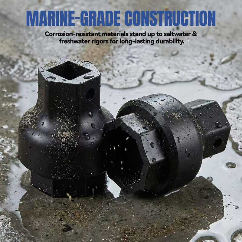 Drive Tool - Socket Compatible with EZ Dock Couplers,it Works with a 3/8-inch Drive Ratchet, 19-Millimeter or 3/4” socke