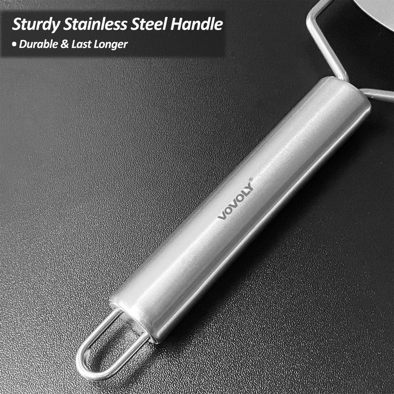 Vovoly 4-Pcs Pro Set Zester Grater Set, Cheese Grater with Razor-Sharp Stainless Steel Blade, Fine/Coarse/Extra Coarse/Slider Attachment Silver_4-Pcs Pro Set