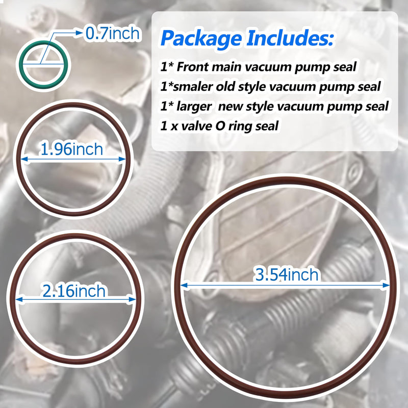 2.0T Vacuum Pump Rebuild Gasket Seal Kit Replacement for VW - Jetta, GTI, GLI, Passat Eos Golf R, Audi - A3, A4, TT