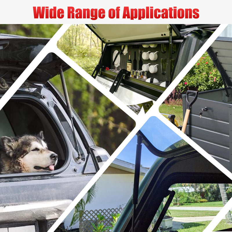 C16-11028 12 inch 40Lb/178N Gas Struts Shock Springs 12in Lift Supports for Snugtop A.R.E Leer Truck Camper Shell Topper Rear Cap Window Door Pickup Canopy Weatherguard Toolbox Lid, 2 Pcs 40 lbs