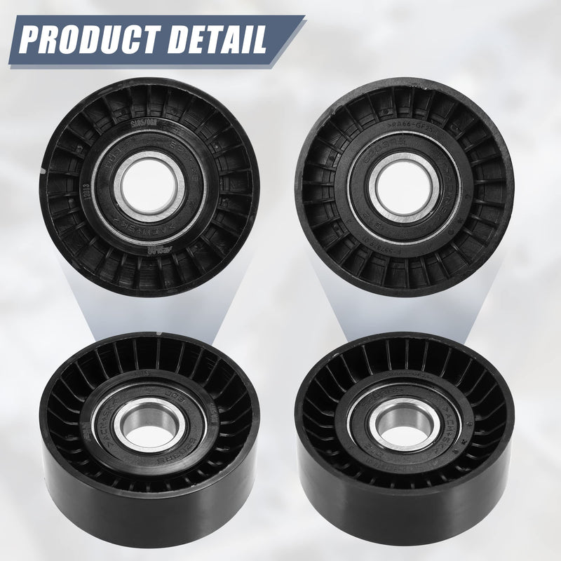 X AUTOHAUX 06A903315D Car Drive Belt Idler Pulley Timing Belt Tensioner for Audi A3 2006-2008 for BMW 128i 2008 for Chrysler for Ford
