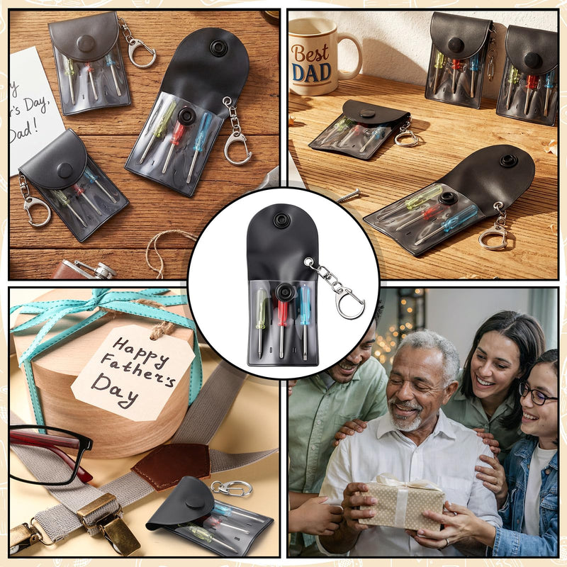 50 Sets Man of God Gift Bulk Mini Screwdriver Keychain, Christian Church Gifts for Dad, Portable Pocket Mini Screwdriver Keychain Set Father Tool Party Favors Religious Gifts for Adult Men 50