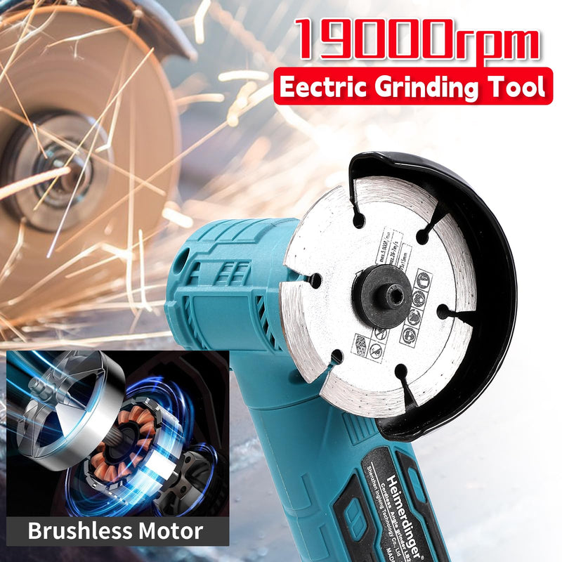 Brushless Mini Angle Grinder for Makita 18V Battery-Tool Only, 19500RPM Cordless Cutting Tool