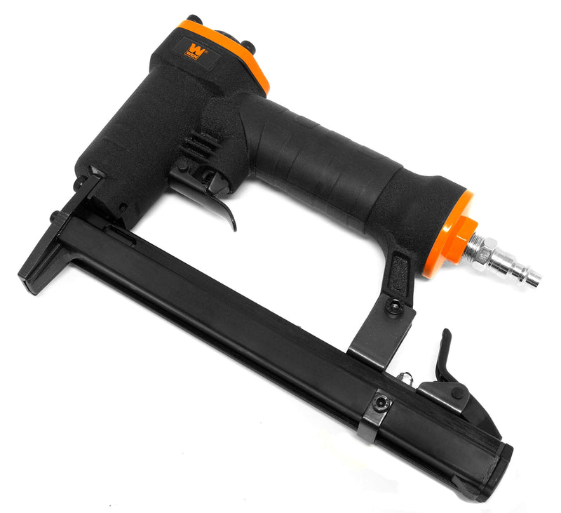 WEN 61706 20-Gauge 3/8-Inch Crown Air-Powered Pneumatic T50 Stapler for Upholstery and Woodworking 2022 Model