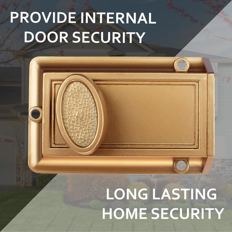 NU-Set Lock | Night Safety Deadbolt Lock | 5 Pin Keyed Cylinder for Added Door Security | Home Improvement & Door Hardware (Bronze) Bronze Single pack