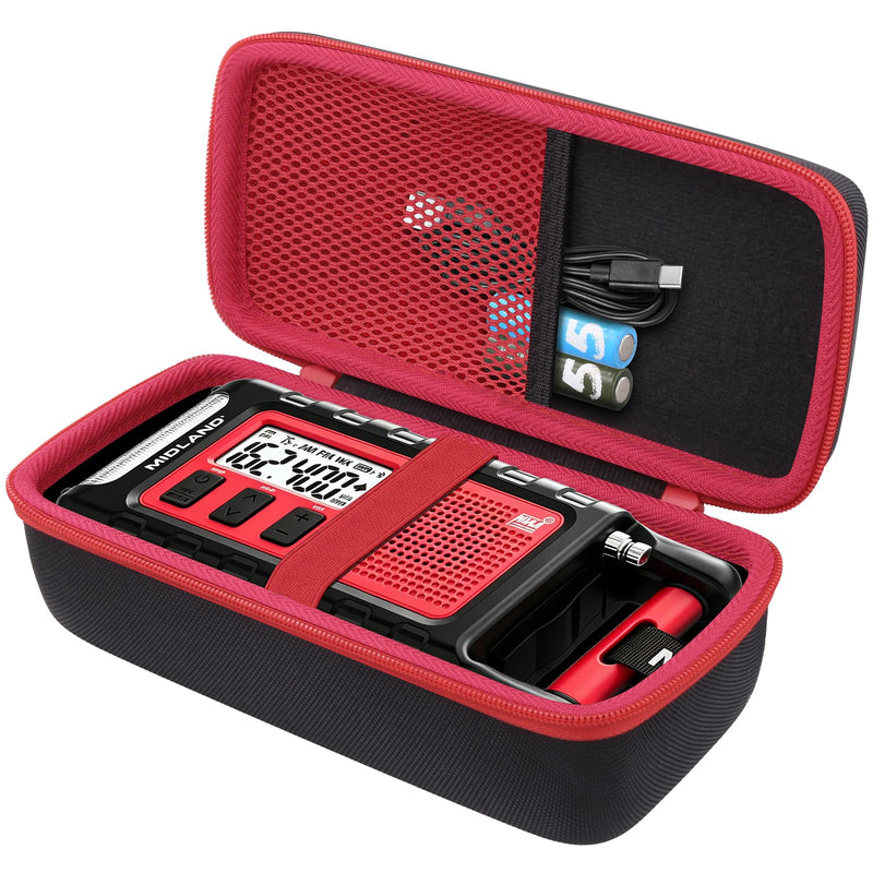 co2CREA Hard Case for Midland ER310PRO / ER310 Portable Emergency Radio | Soft Anti-Static Lining, Expanded Interior Space, Accessory Storage, Secure Organization, Protective Storage