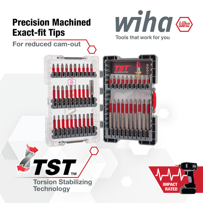 Wiha 76885 50 Piece MaxxTor Impact Bit Set