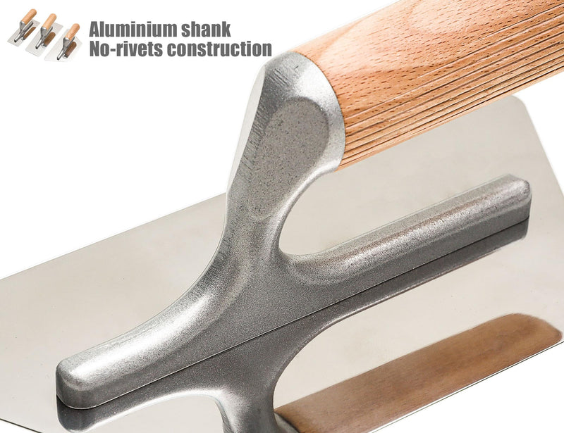 Polished Stainless Steel Venetian Plaster Trowel Set 3 PC Paint Plastering Finishing Hand Tools