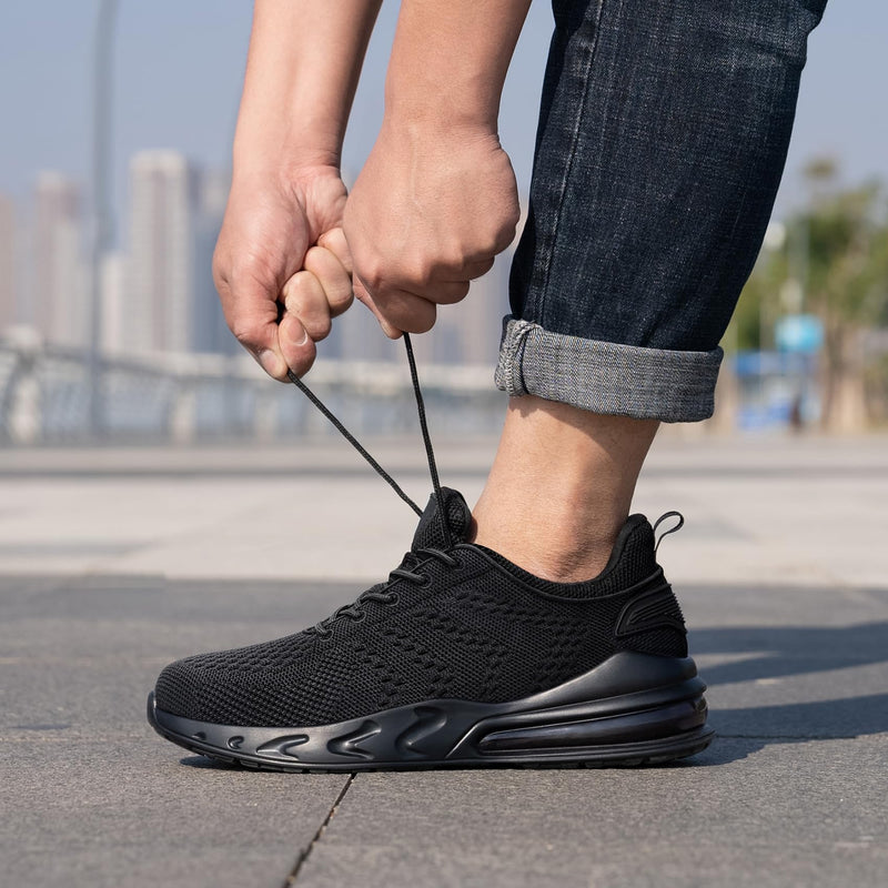 LARNMERN Men Chef Shoes Non Slip Work Waterproof Slip-on | Anti Slip Water Resistant Kitchen Shoes Restaurante Food Service Water Proof Walk Sneaker Zapatos Trabajo Antideslizantes 10.5 Black