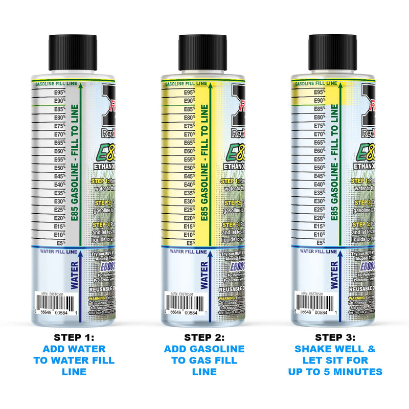 REV X E85 Testing Kit - Reusable Ethanol Test Bottle