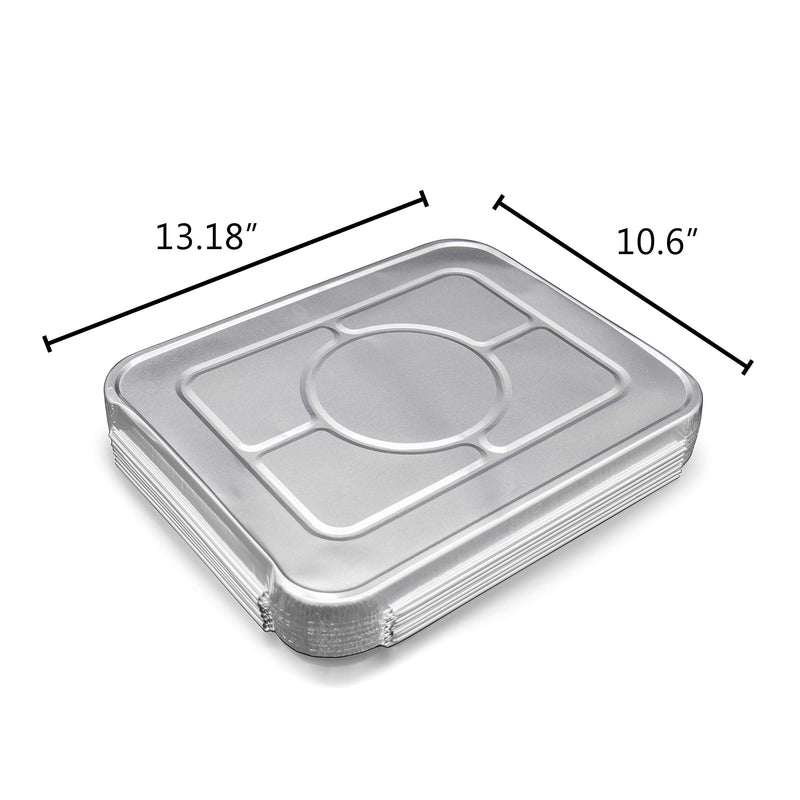 (35 Pack) Premium Lids for Chafing Pans 9" x 13" Half Deep Pans l Top Choice Disposable Heavy Duty Aluminum Foil Tin Pan Lid Perfect for Roasting Potluck Catering Party BBQ Baking Cakes Pie 35