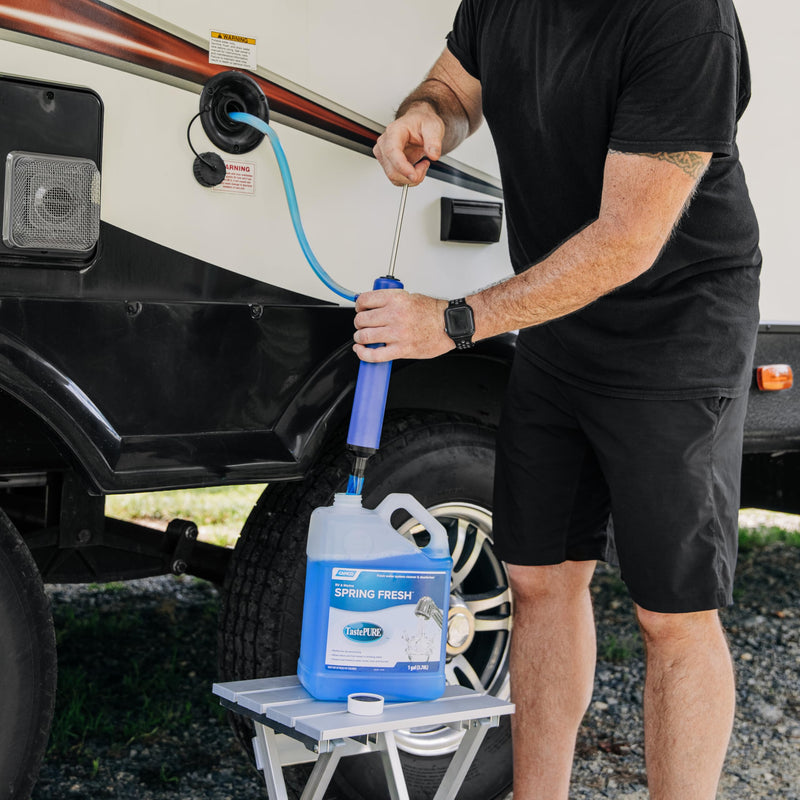 Camco RV Antifreeze Hand Pump Kit - Protect RV Plumbing & Simplify the Winterizing Process - Manually Pump RV Antifreeze Directly into the RV Waterline & Supply Tanks (36003)