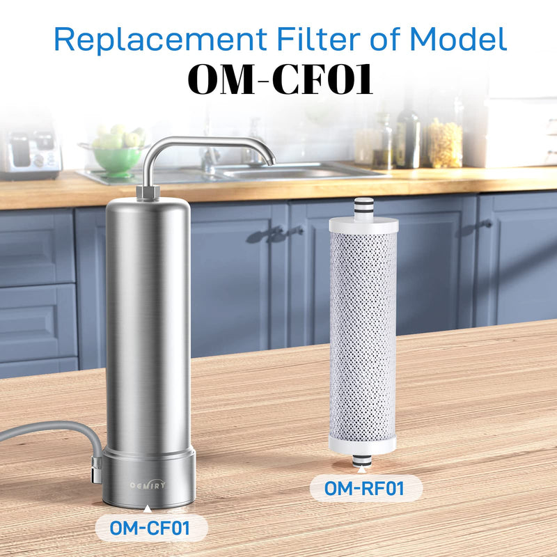 Replacement Filter for OM-CF01 Countertop Water Filter, Lasts Up to 9 Months, 1 Pack