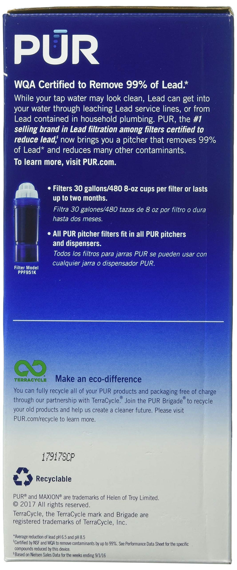 PUR MAXION Replacement Pitcher Filter - 4 PACK