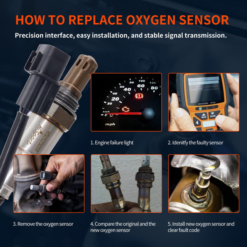 HiSport Oxygen Sensor Upstream 2345098 2344459 Compatible with Acura MDX RL TL TSX ZDX & Honda Accord Crosstour Odyssey Pilot Ridgeline HSOS25059