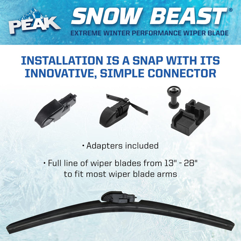 PEAK Snow Beast Winter Windshield Wiper Blade, 26-inch 26"