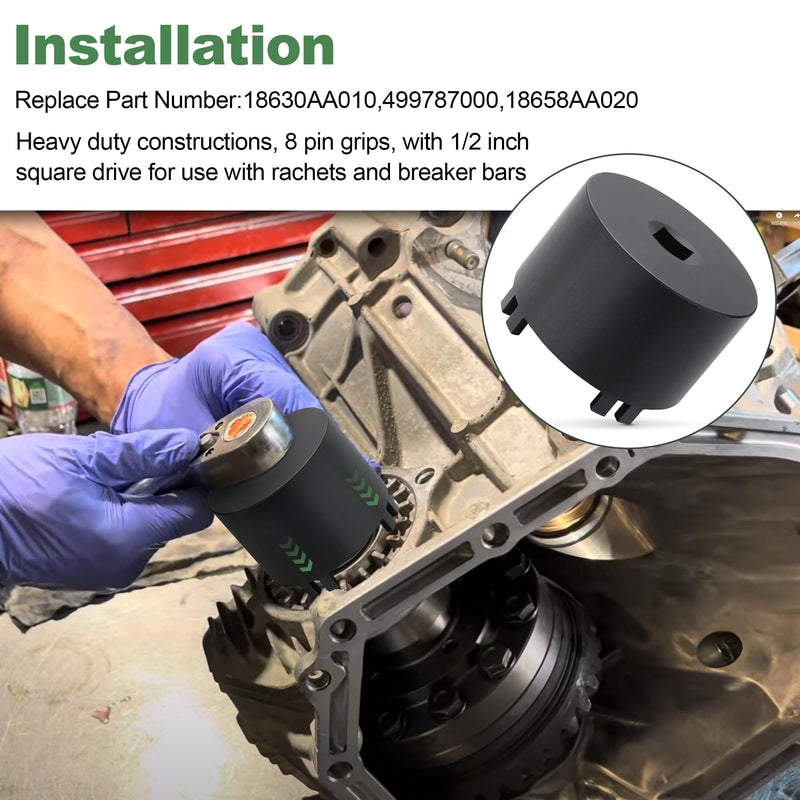 Transmission Front Differential Sundial Bearing Carrier Retainer Seal Installer Removal Socket Tool 18630AA010 18658AA020 for Subaru Forester Impreza WRX STI Legacy Outback