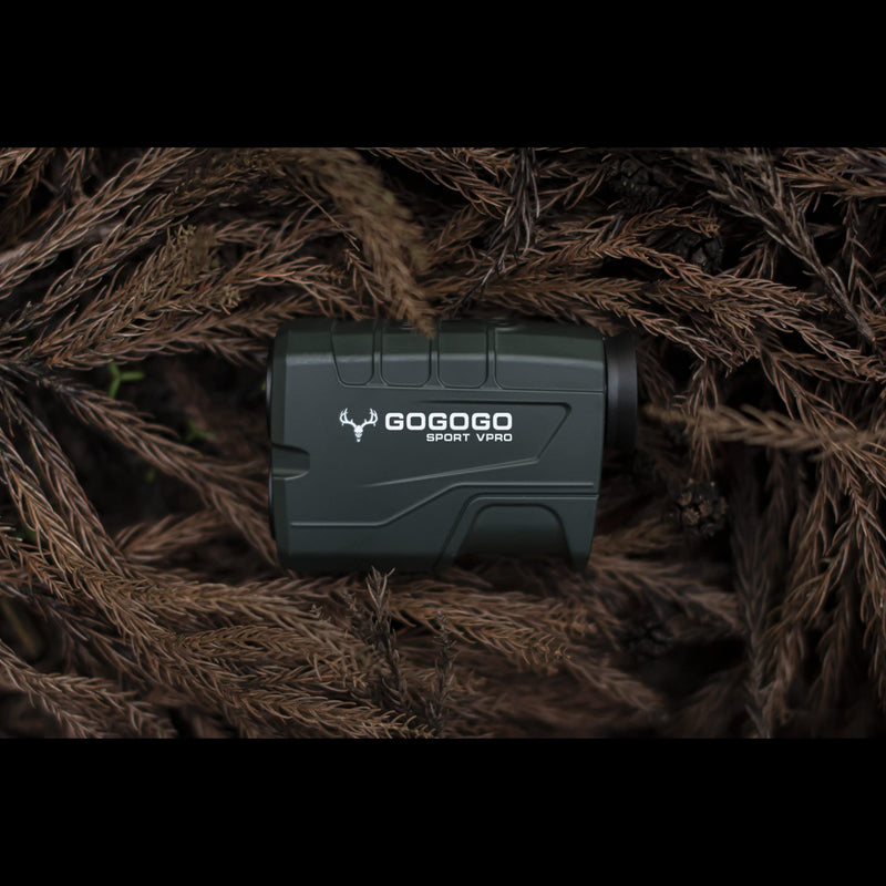 Gogogo Sport Vpro Green Hunting Rangefinder -1200 Yards Laser Range Finder for Hunting and Golf with Speed, Slope, Scan and Normal Measurements, Rechargeable 1200 Yard