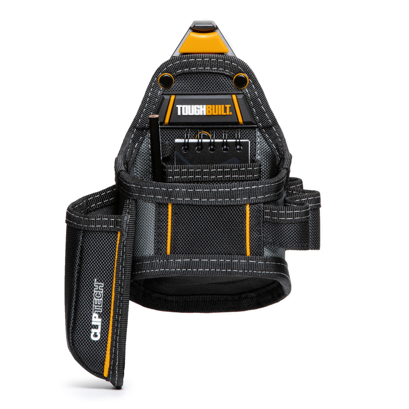 ToughBuilt ClipTech Series - Utility Pouch, Heavy-Duty Tool Pouch with Multiple Pockets, Secure Attachment & Storage for Jobsite Use Framer Pouch