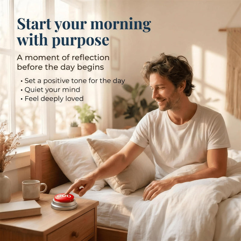Hear God's Word at the Push of a Button | Plays 7 Uplifting Bible-Based Messages | Faith Gifts for Men and Women | Use for Daily Encouragement, Prayer and Reflection | Press for a Loving Word from Your Father in Heaven, Whenever You Need Encouragement