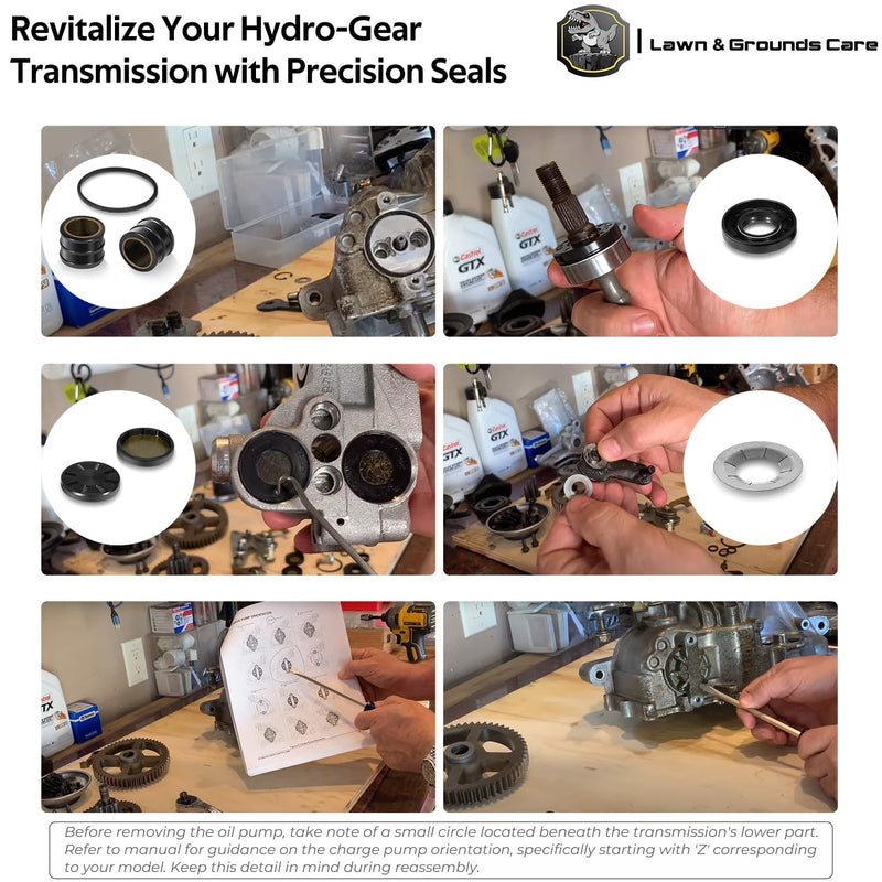72994 Transaxle Seal Service Kit for Hydro-Gear ZT-2800 ZT-3100 ZT-3200 and ZT-3400 Rebuild, Charge Pump Gerotor Seal Part, 30-piece set
