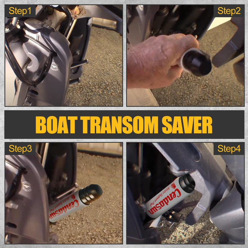 Outboard Motor Support, Outboard Transom Saver, Outboard Trailer Support, Boat Motor Support Fits 3-Ram Trim/Tilt Systems, Wedge Transom Saver Motor Compatible with Yamaha Gray Fluorescent