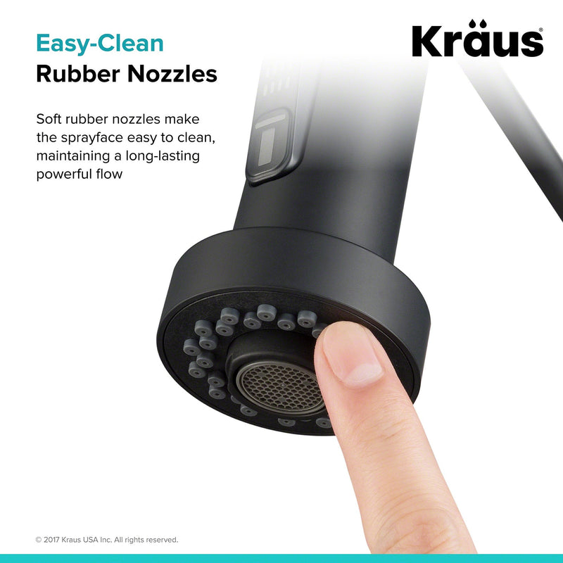 Kraus Dual Function Kitchen Faucet Sprayer in Matte Black