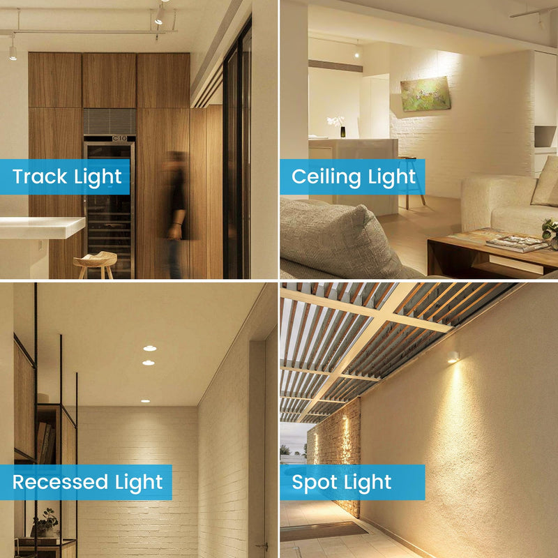 10 Pack Dimmable MR16 LED Bulbs, 12V 5W(50-Watt Equivalent), 3000K Warm White, GU5.3 Bi-Pin Base, 40-Degree, Indoor/Outdoor Landscape Spotlight Track Recessed Lighting 10 Count