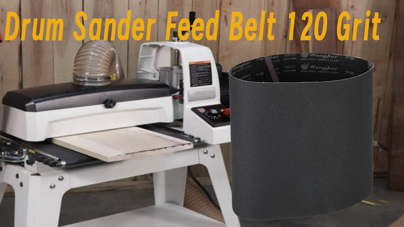 P Polerden Drum Sander Conveyor Belt 120 Grit,10-1/4" x 32-5/32" 10-1/4" x 32-5/32"
