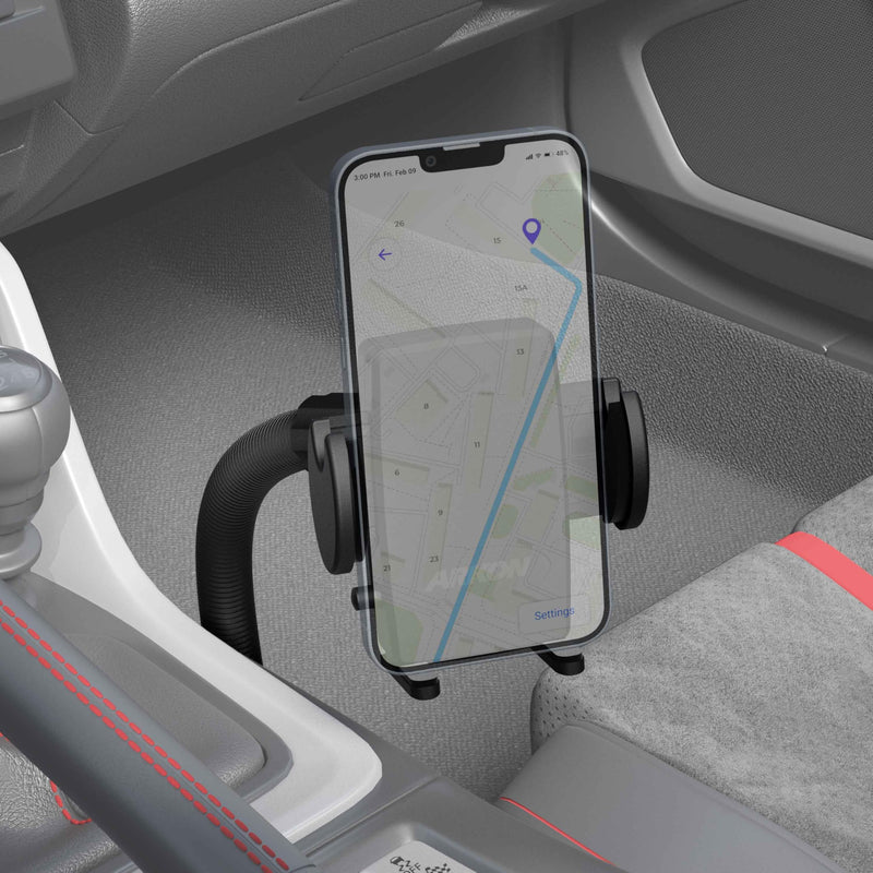 Arkon Mount Car or Truck Seat Rail/Floor Phone Mount | Universal Compatible | Flexible Gooseneck | Easy Installation | Truck Phone Mount | Phone Holder Fits iPhone, Galaxy, Note and more Seat Rail or Floor Phone