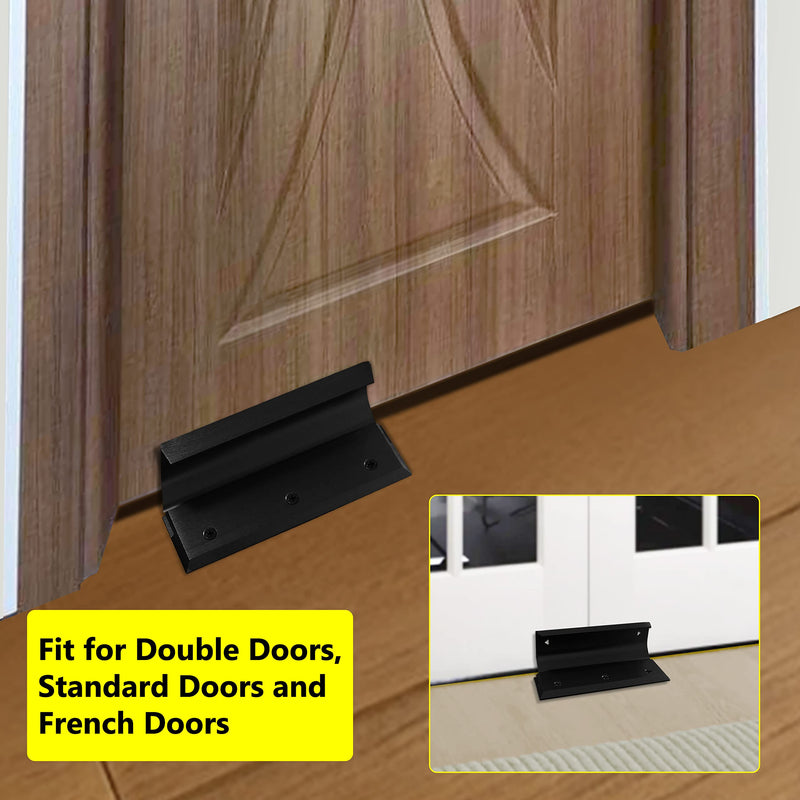Security Lock Door Brace Security Barricade House Double Safety Security Protection for blemished Door, Standard Doors, French Doors and Barricade All Your Doors - Dark Bronze. Security Lock - Dark Bronze