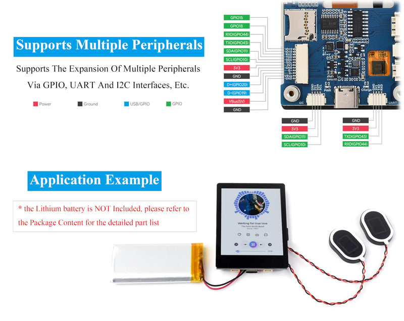 ESP32-S3 2.8inch Display Development Board, 240×320, IPS Screen, 32-bit LX7 Dual-Core Processor, Up to 240MHz Frequency, Supports WiFi & Bluetooth, with Onboard Antenna, ESP32 with Display (No Touch)