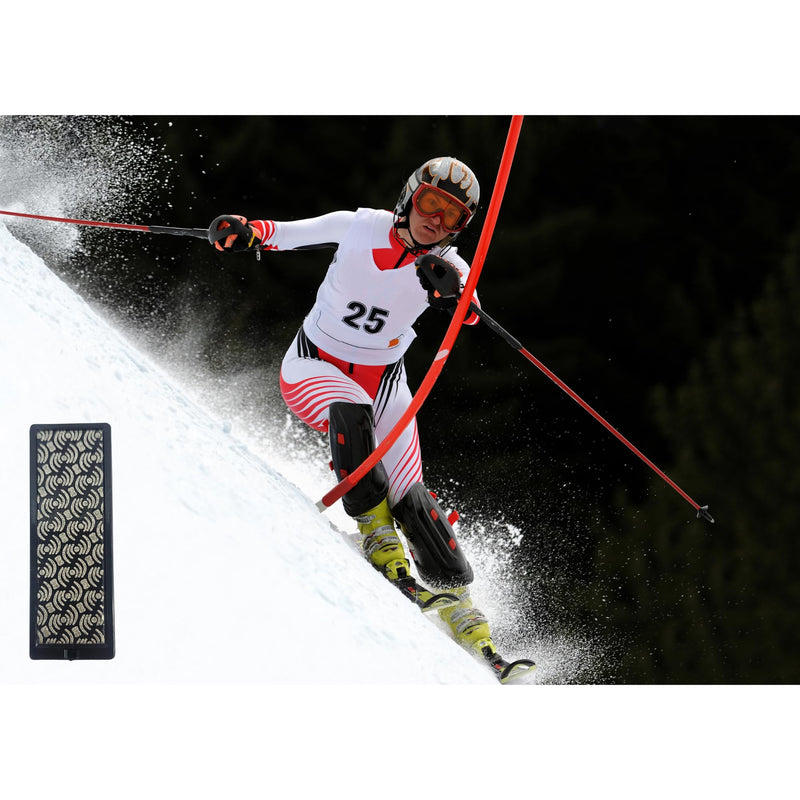 Moonflex Diamond Stone – 70mm Black 100 Grit – Ski & Snowboard Edge Tuning File, Coarse Grit Diamond Stone for Burr Removal, Ski Diamond File for Professional or DIY Tuning