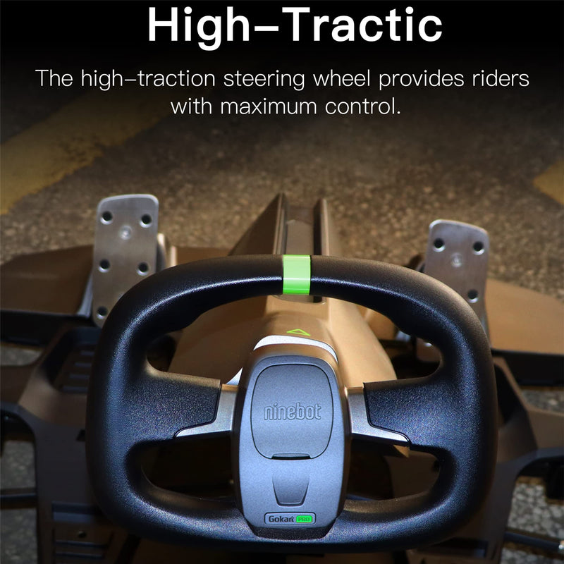 stio GoKart Pro Steering Wheel Compatible with Ninebot by Segway Go Kart Kit Go Kart PRO Refit Smart Scooter Steering Wheel Replacements GoKart Original Accessories (Black) Black for GoKart Pro