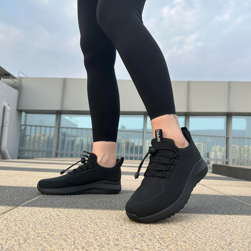 Women's Non Slip Work Shoes Slip Resistant Waterproof Chef Shoe for Restaurant Kitchen Food Service Nursing Hospital Staff Lightweight Walking Sneakers with Slip-On Design 8 All Black