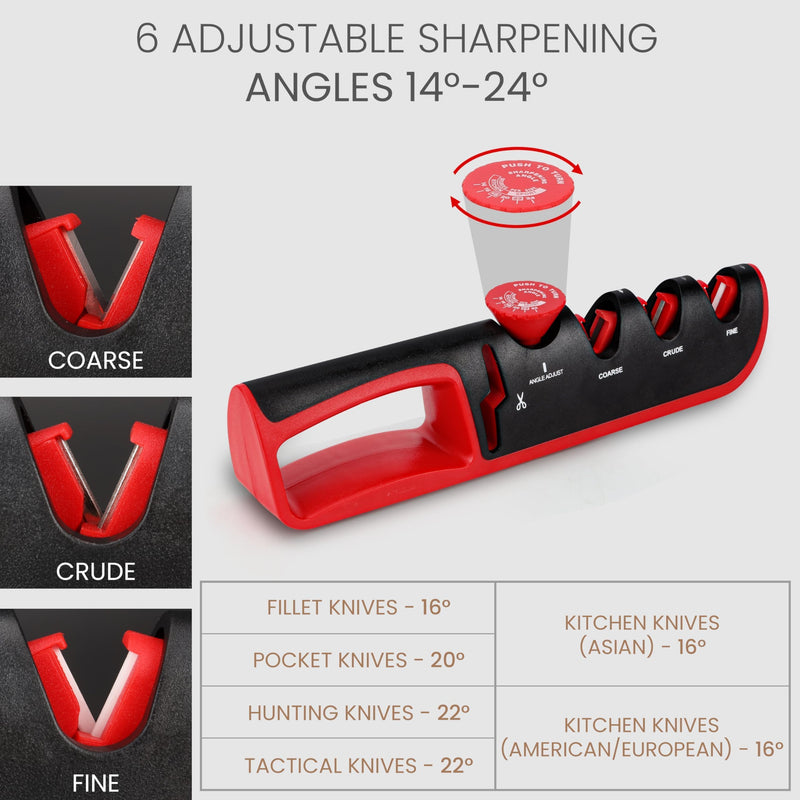 Kitchen Knife Sharpeners 3 Adjustable Sharpening Angle